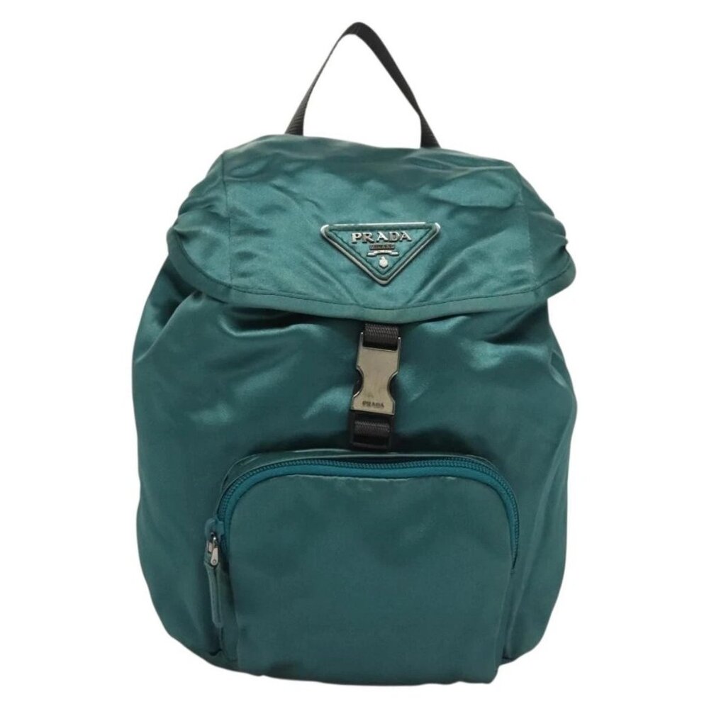 PRADA Backpack Satin Blue Auth - Picture 2 of 15